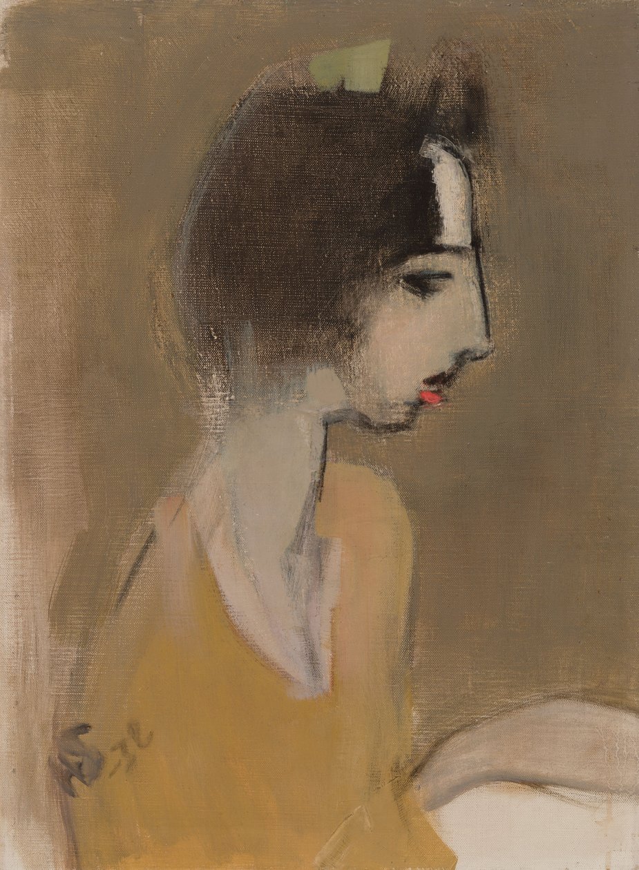 Perfil de una mujer (de memoria) de Helene Schjerfbeck