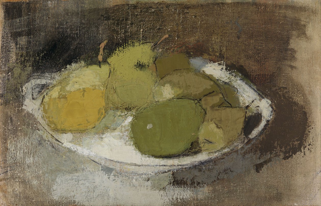 Naturaleza muerta en verde de Helene Schjerfbeck