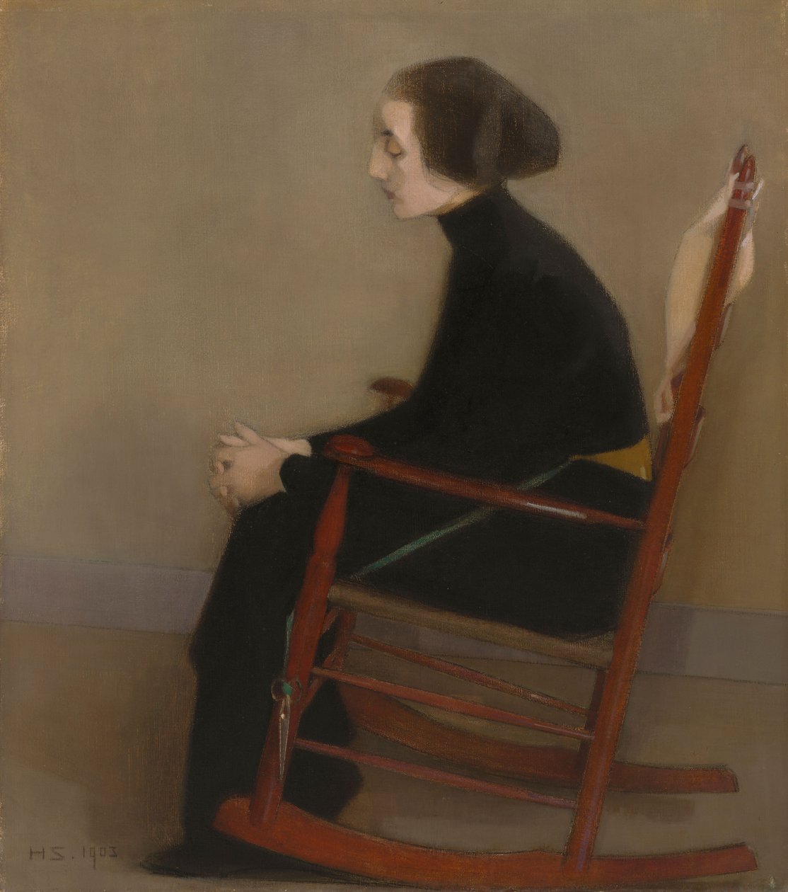 La costurera (la mujer trabajadora) de Helene Schjerfbeck