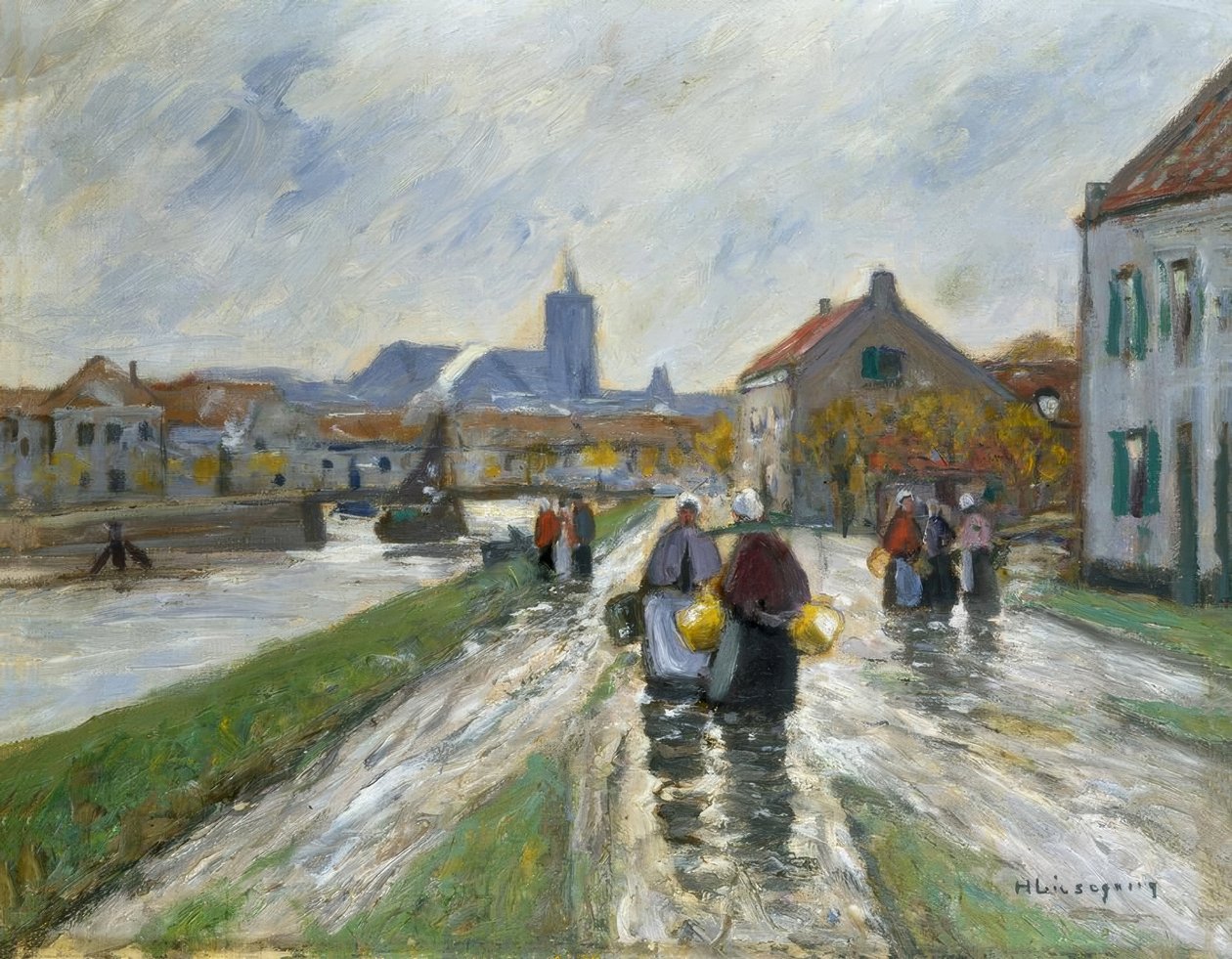 Canal en Holanda de Helmuth Liesegang