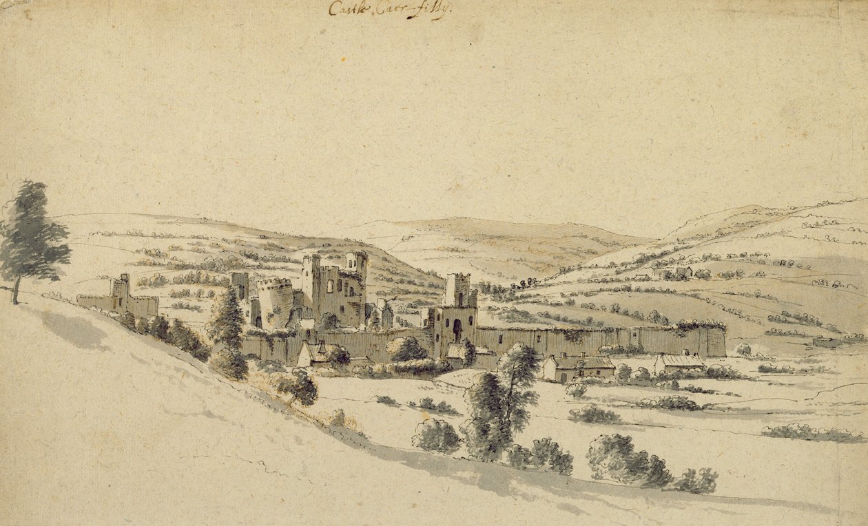 Castillo de Caerphilly de Hendrick Danckerts