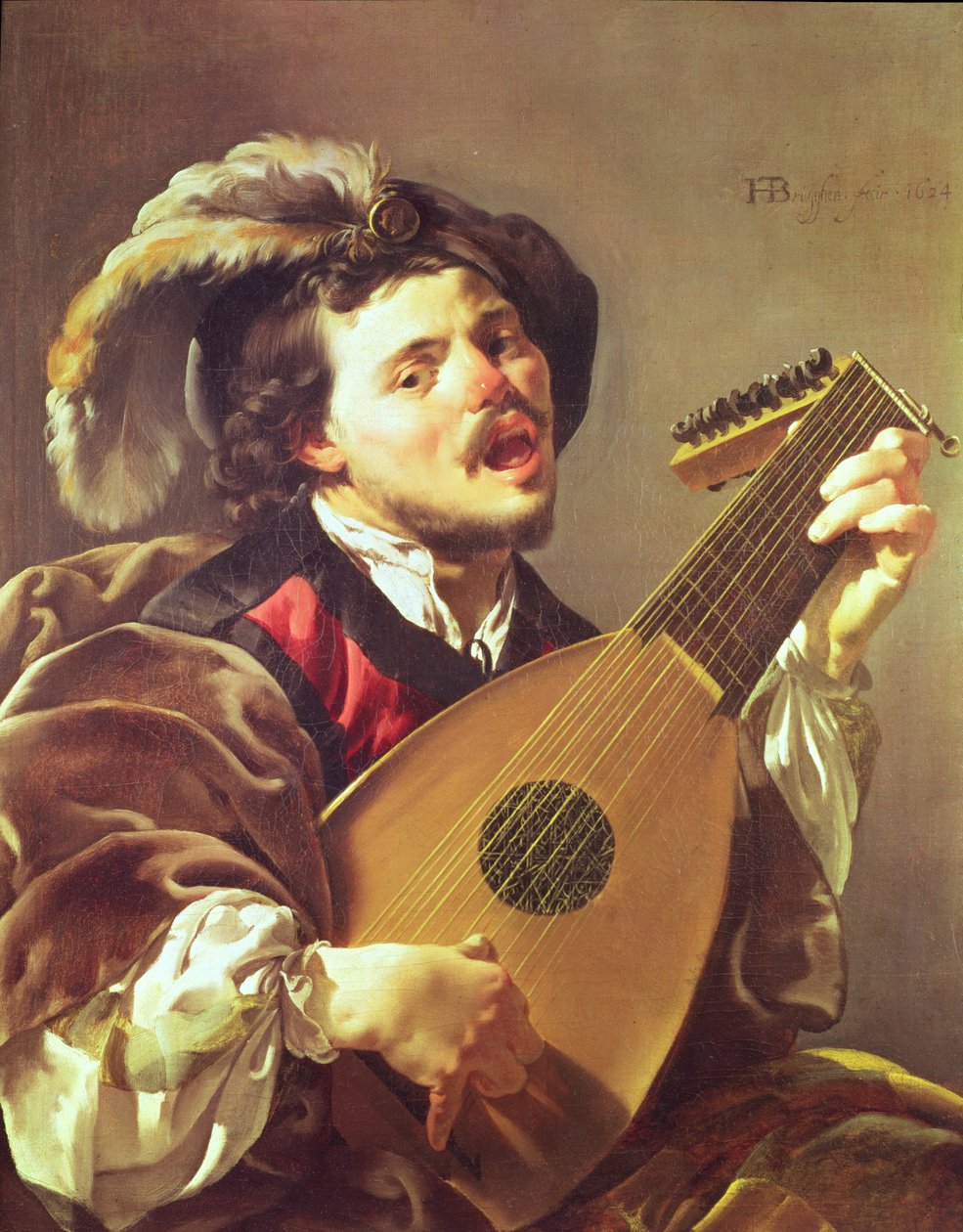 El Jugador de Laúd, 1624 de Hendrick ter Brugghen