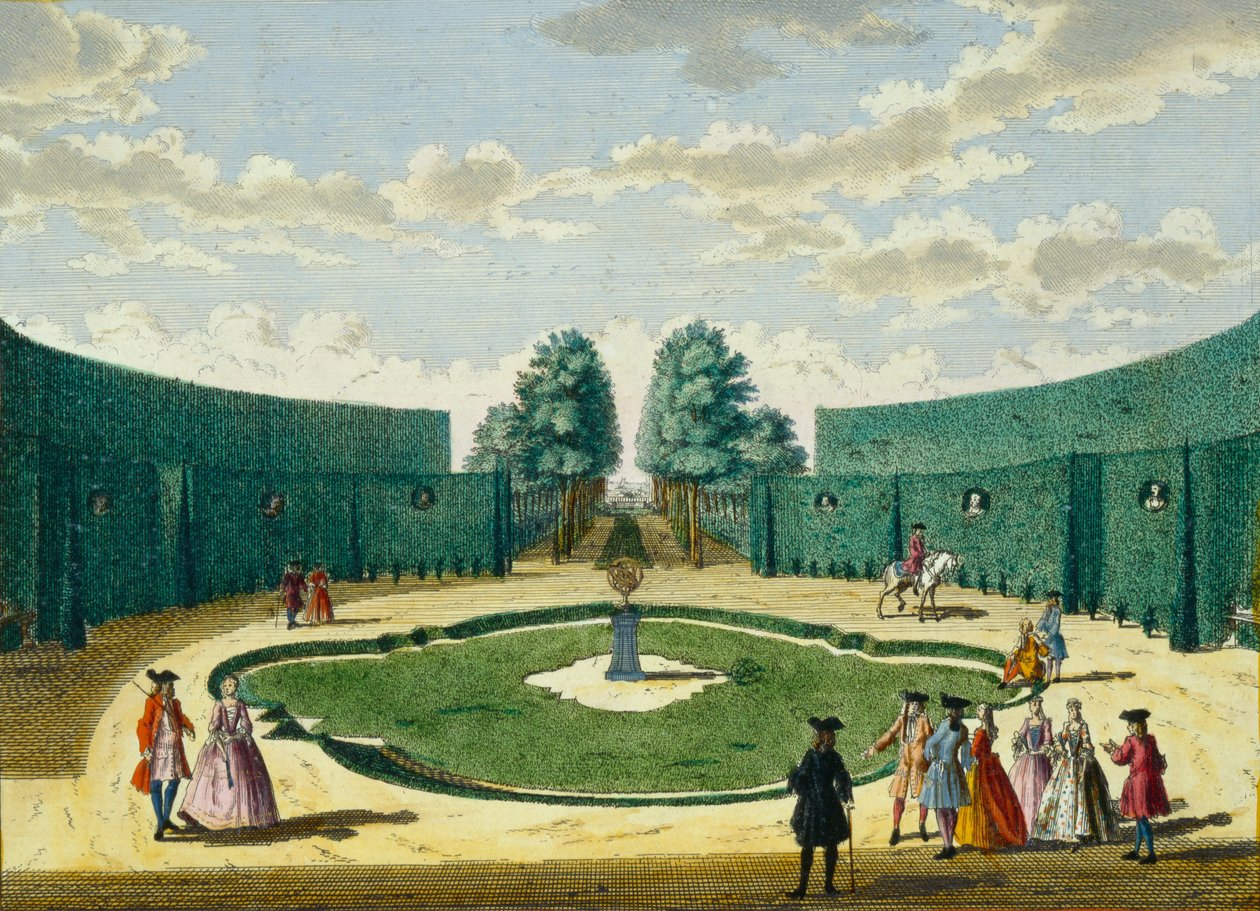 Diseño para un jardín, c.1700 de Hendrick de and Brouerius Van Nidek, Mattheus Leth