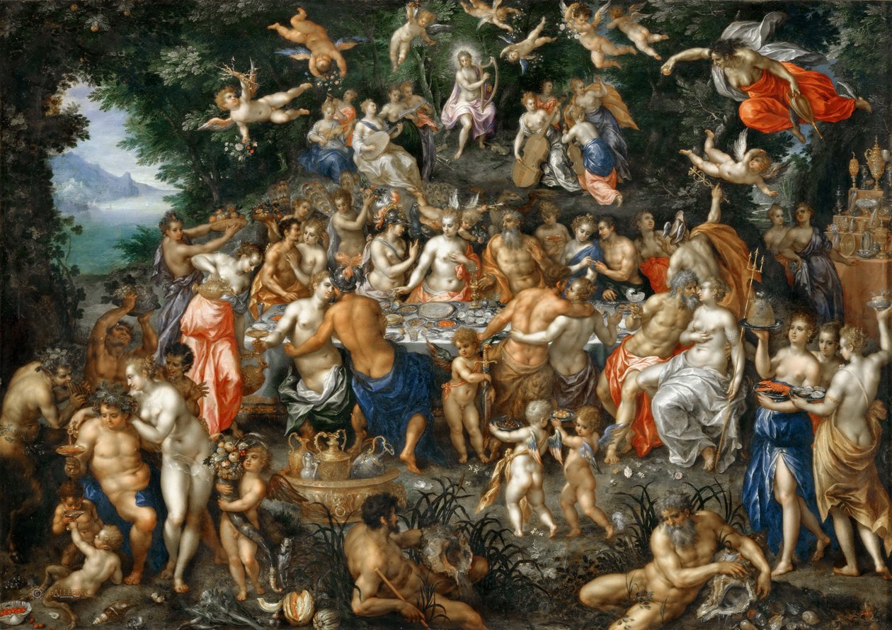 Las nupcias de Tetis y Peleo de Hendrick de Clerck