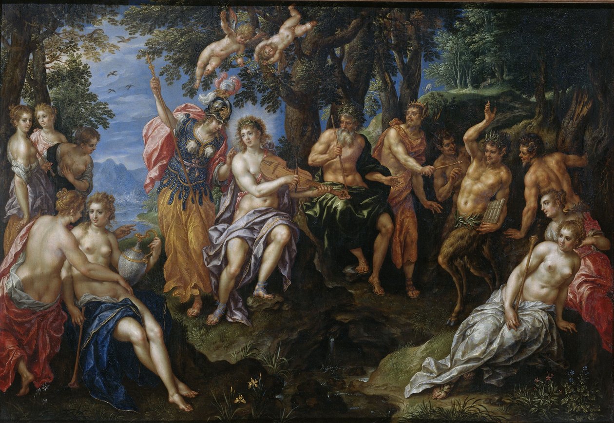 El concurso entre Apolo y Pan de Hendrick de Clerck