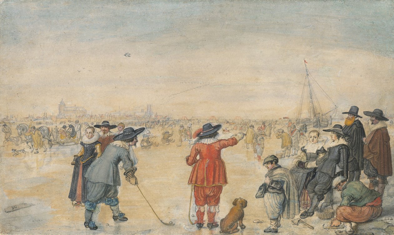 Juegos de invierno en el río Ijssel helado de Hendrick Avercamp