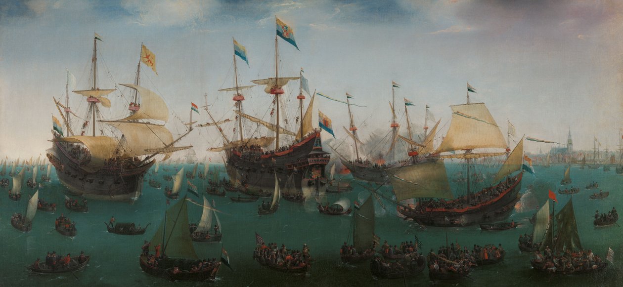 Regreso a Ámsterdam de la segunda expedición a las Indias Orientales de Hendrick Cornelisz Vroom