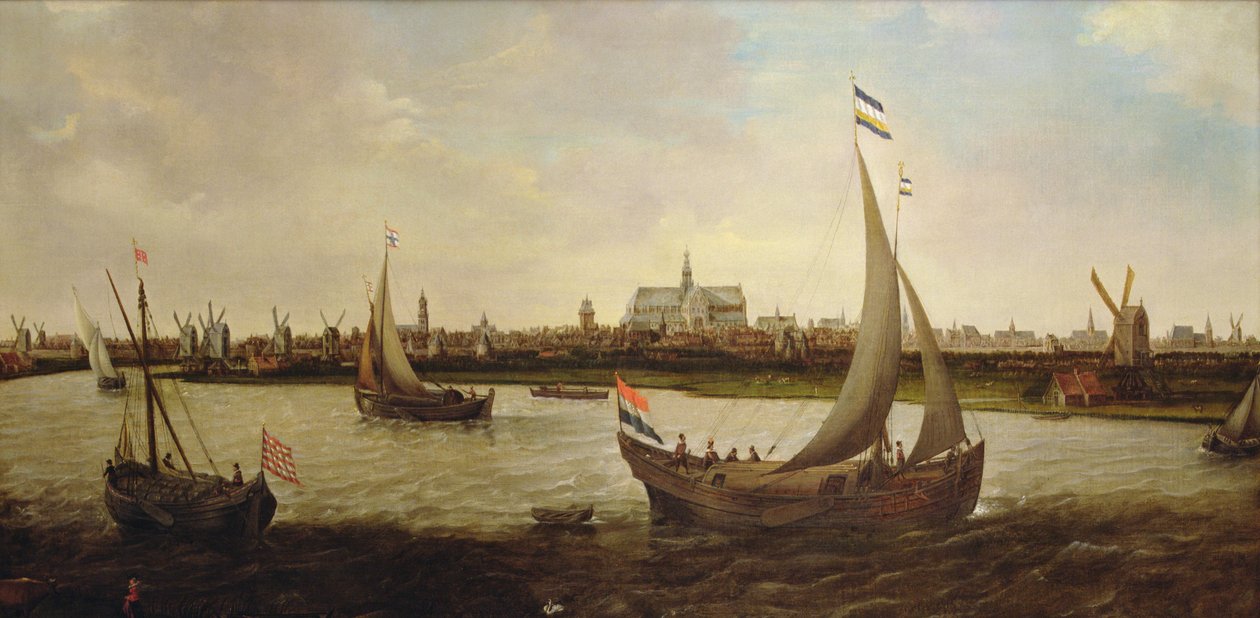 Vista de Haarlem desde el norte (óleo sobre lienzo) de Hendrick Cornelisz. Vroom
