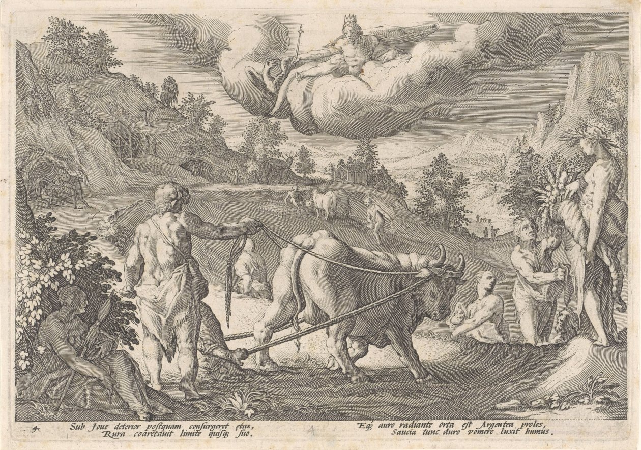 la edad de plata Metamorfosis de Ovidio (título de la serie) de Hendrick Goltzius (workshop of)