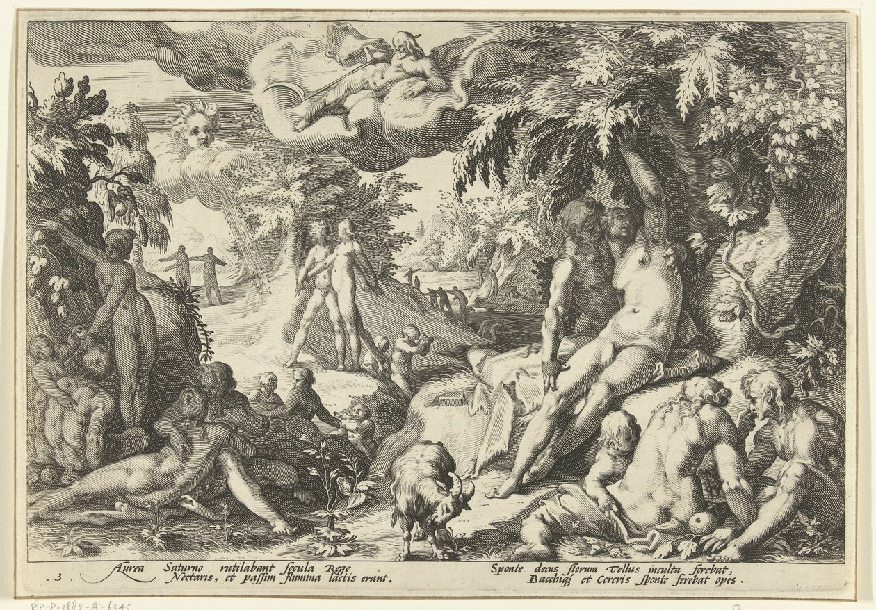 Edad de oro Metamorfosis de Ovidio (título de la serie) de Hendrick Goltzius (workshop of)