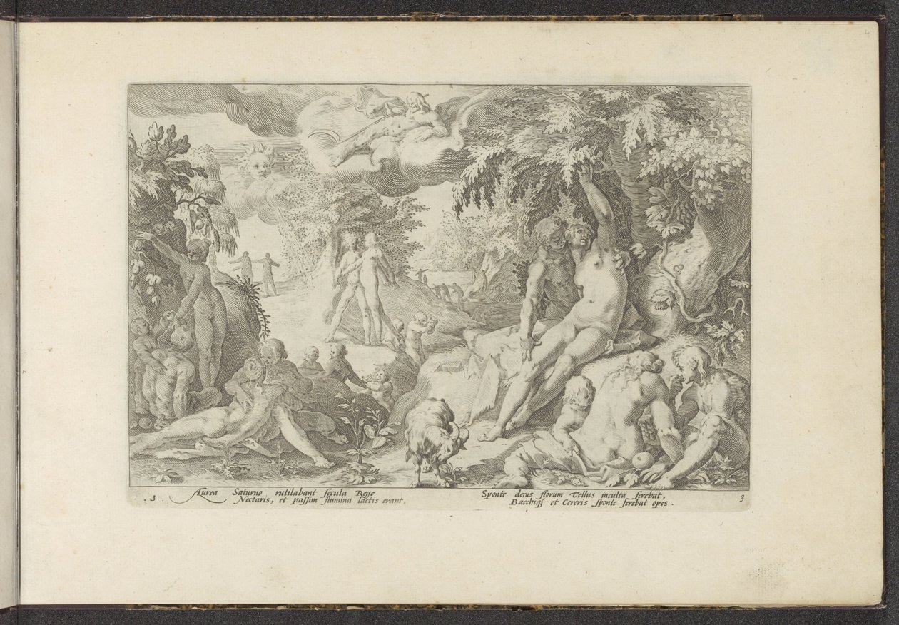 Edad de oro Metamorfosis de Ovidio (título de la serie) Recreaciones de P. Ovidius Naso (título de la serie) de Hendrick Goltzius (workshop of)