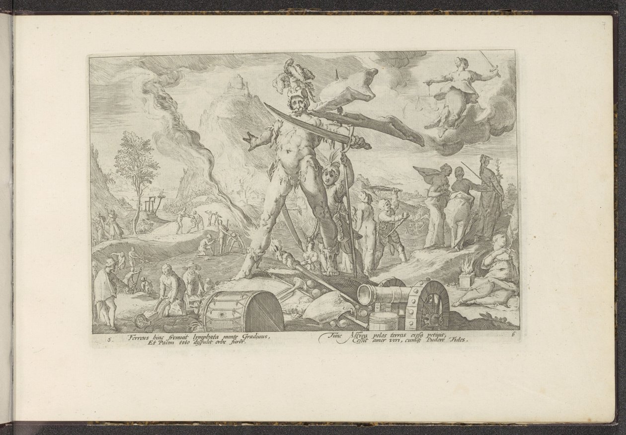 Edad de Hierro Metamorfosis de Ovidio (título de la serie) Recreaciones de P. Ovidius Naso (título de la serie) de Hendrick Goltzius (workshop of)