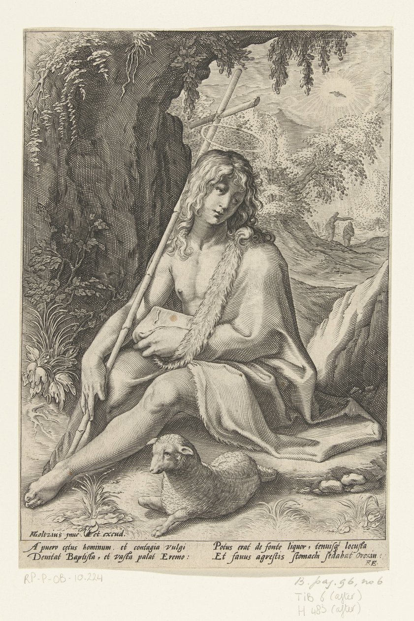 Juan el Bautista de Hendrick Goltzius (workshop of)