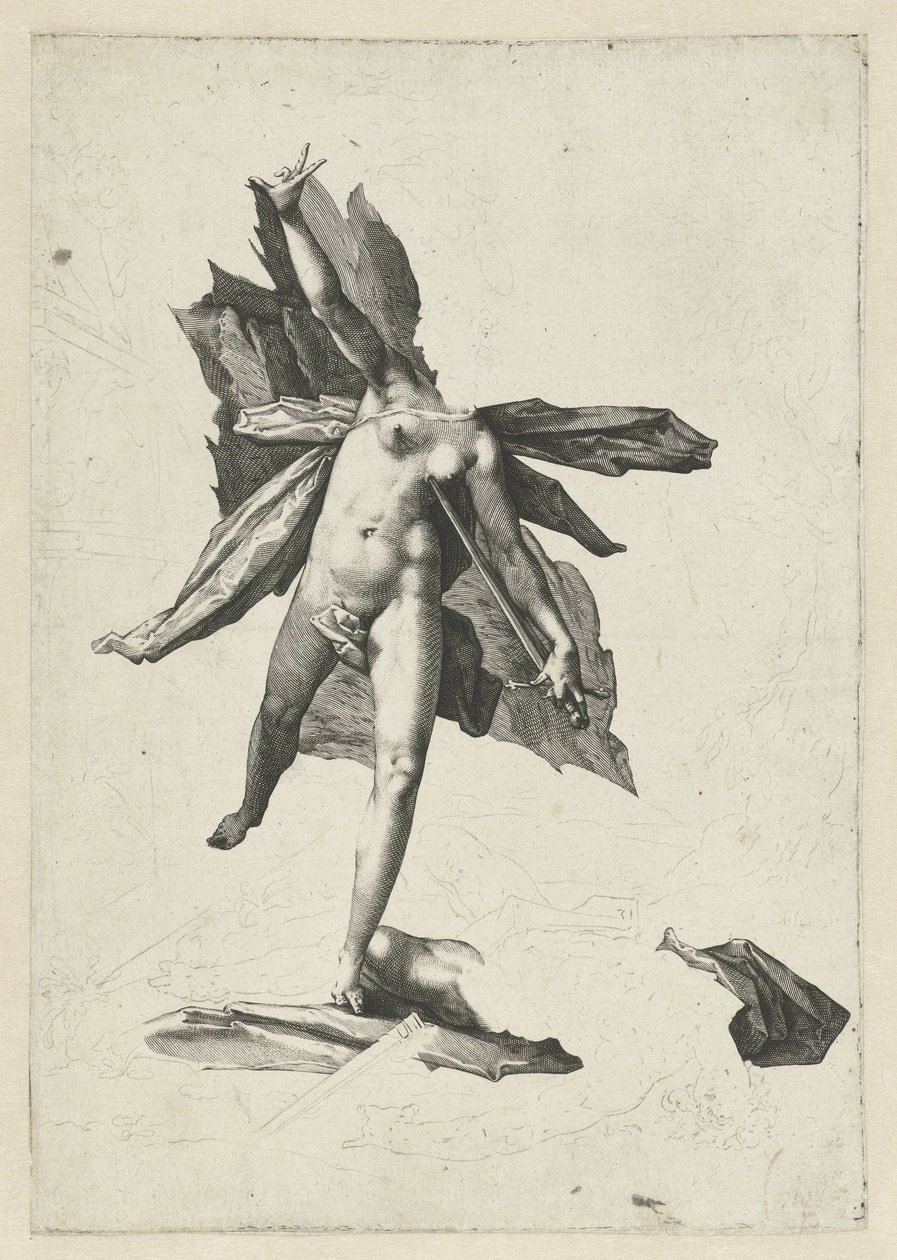 Píramo y Tisbe de Hendrick Goltzius (workshop of)