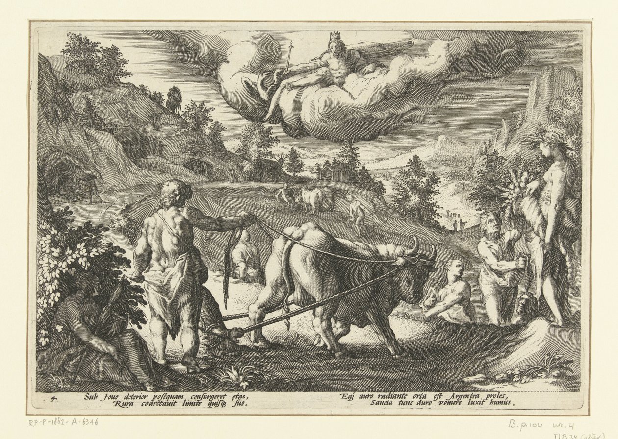 Edad de plata Metamorfosis de Ovidio (título de la serie) de Hendrick Goltzius (workshop of)