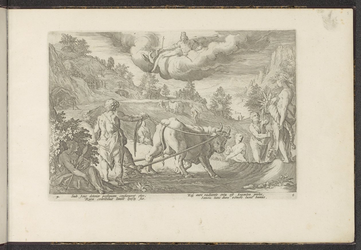 edad de plata Metamorfosis de Ovidio (título de la serie) Recreaciones de P. Ovidius Naso (título de la serie) de Hendrick Goltzius (workshop of)