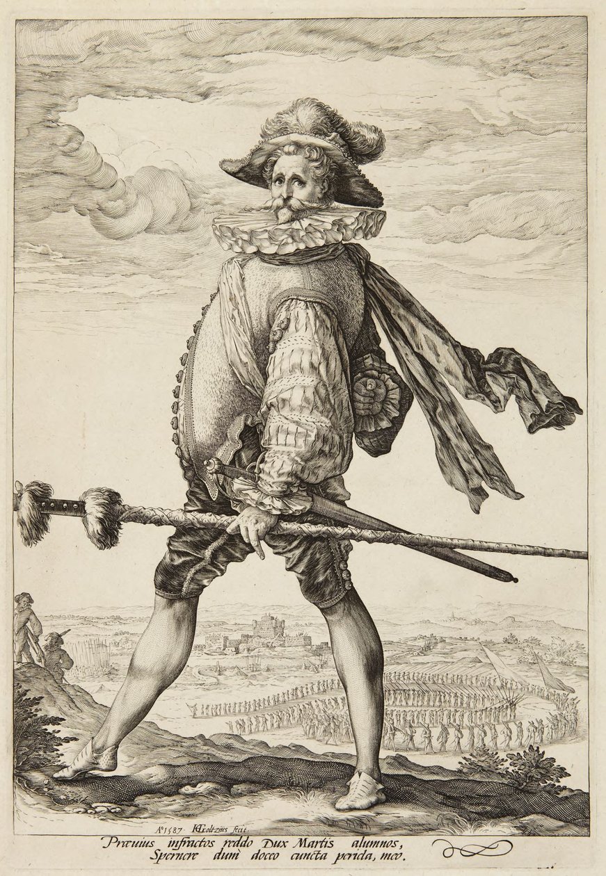 Un capitán de infantería de Hendrick Goltzius