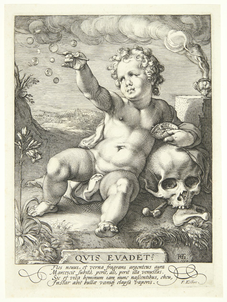 Alegoría sobre la fugacidad de la vida ("Quis Evadet?") de Hendrick Goltzius
