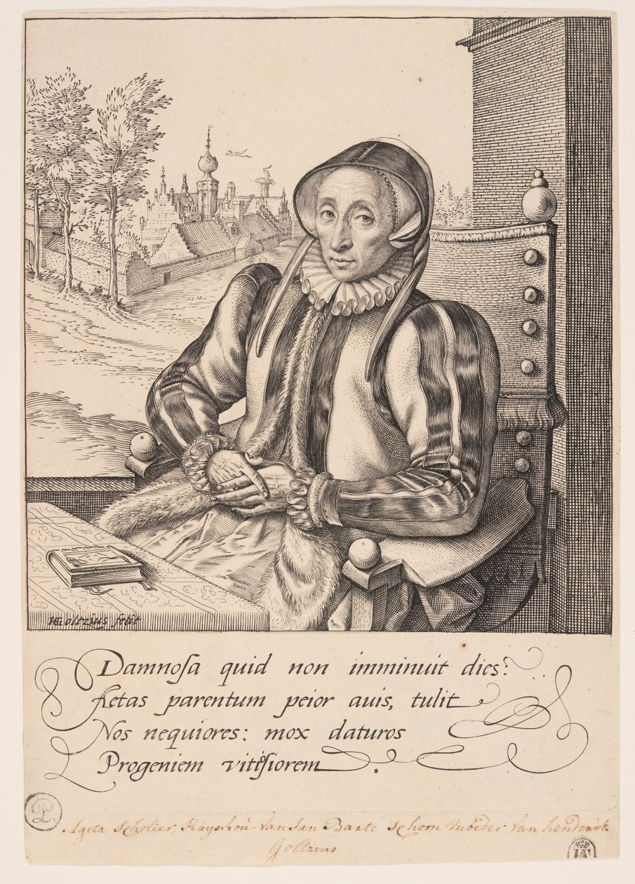 Anna Fullings, madre del artista de Hendrick Goltzius