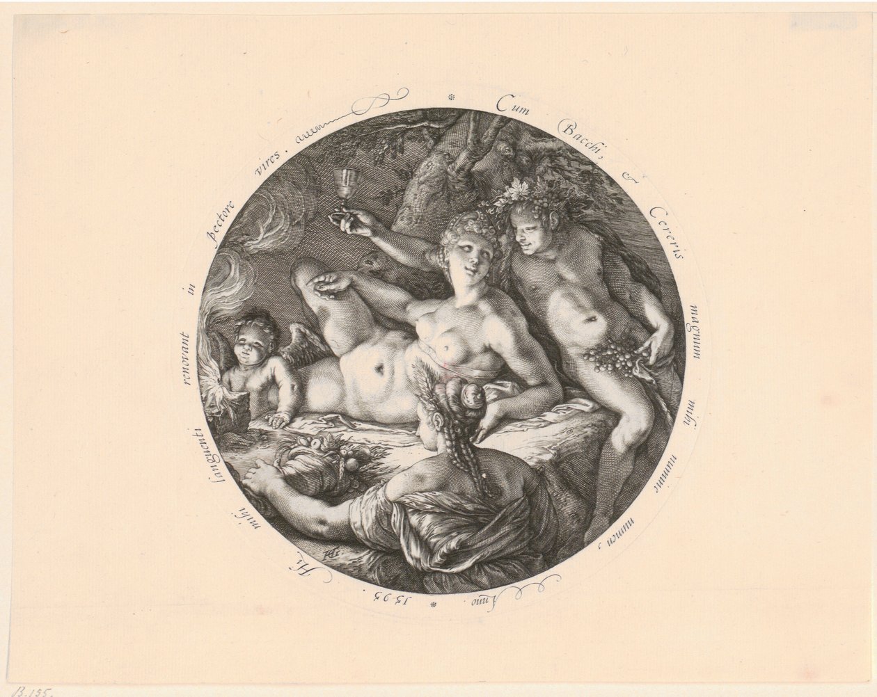 Baco, Ceres y Venus de Hendrick Goltzius