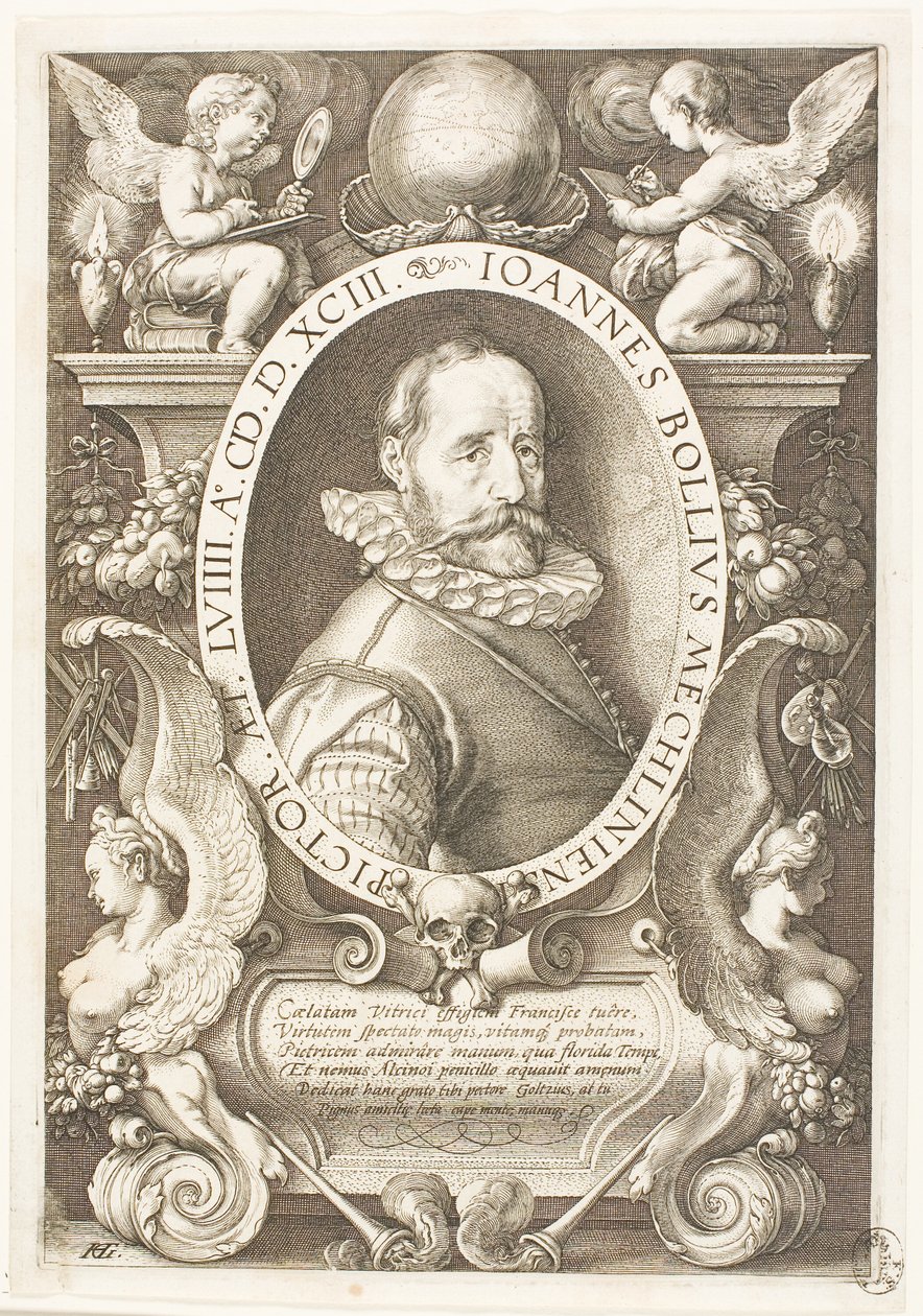 Bol, Hans (1534-1593) pintor de Malinas, desde 1591 en Ámsterdam de Hendrick Goltzius
