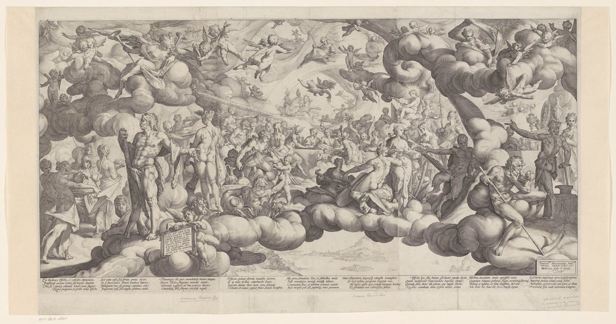 Boda de Cupido y Psique de Hendrick Goltzius