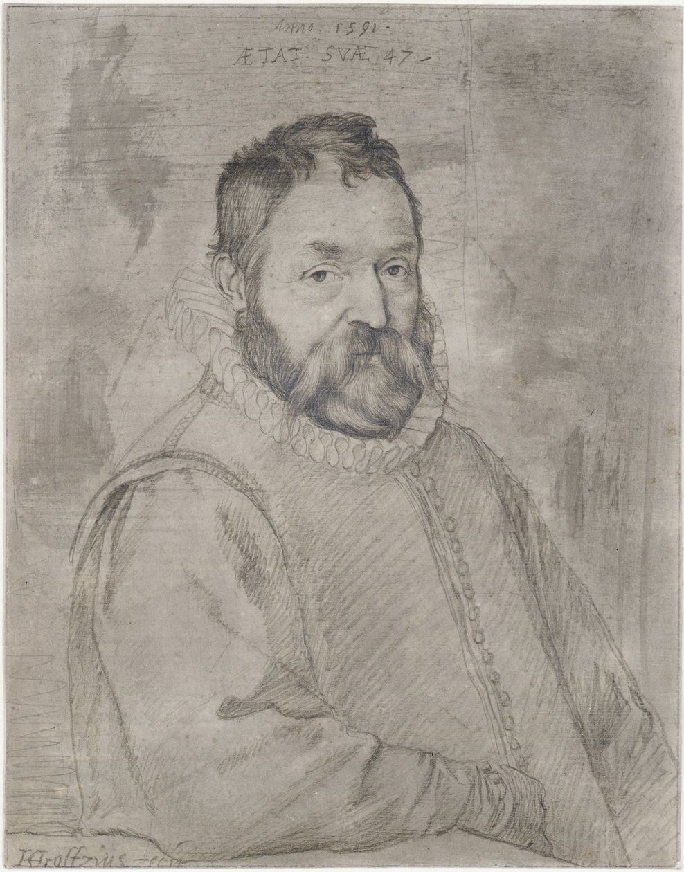 Busto de Federico Zuccari de Hendrick Goltzius