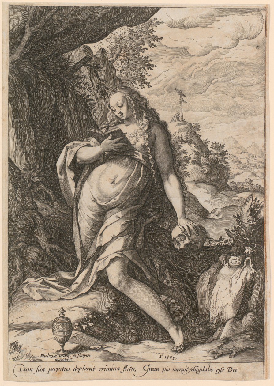 Magdalena penitente de Hendrick Goltzius