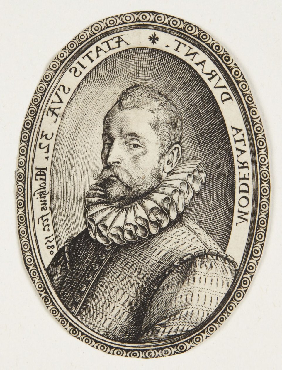 Busto de un hombre mirando hacia la izquierda de Hendrick Goltzius