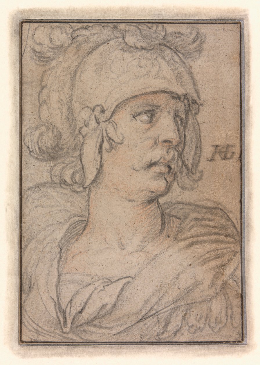 Busto de guerrero de Hendrick Goltzius