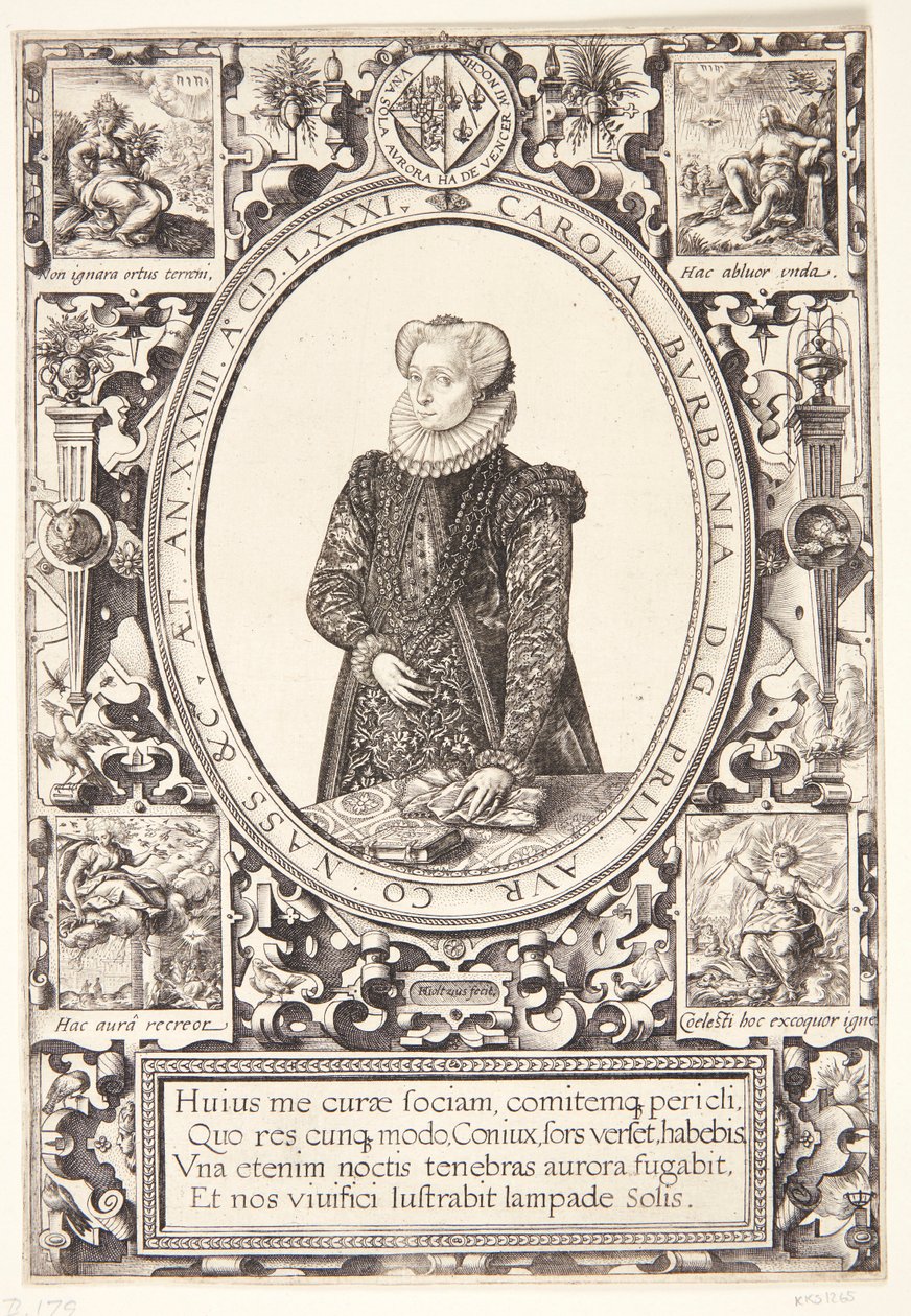 Charlotte de Borbón de Hendrick Goltzius