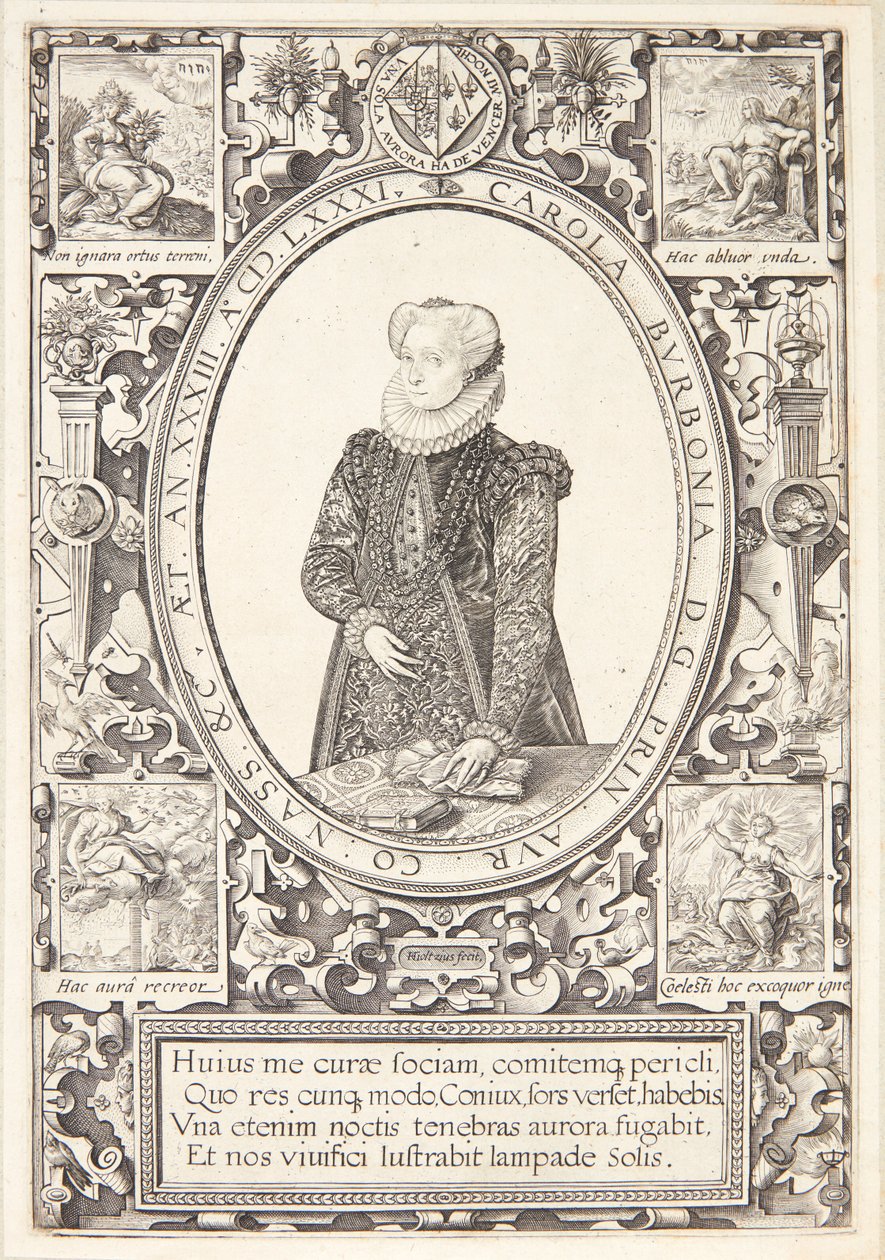 Carlota de Borbón de Hendrick Goltzius