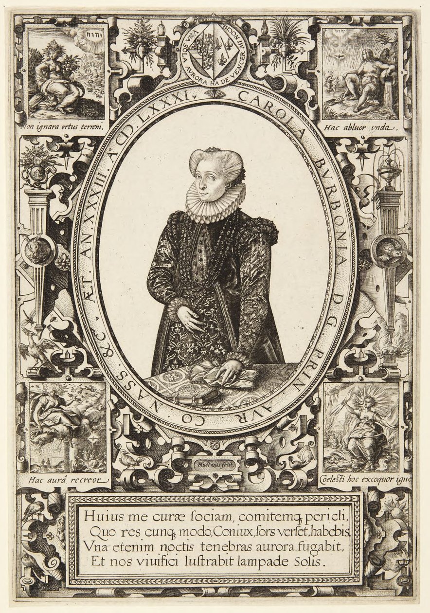 Carlota de Borbón de Hendrick Goltzius