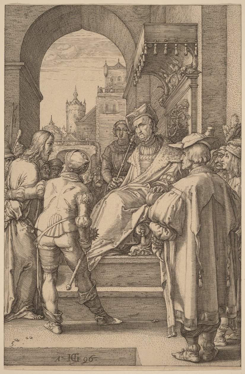 Cristo ante Pilato de Hendrick Goltzius