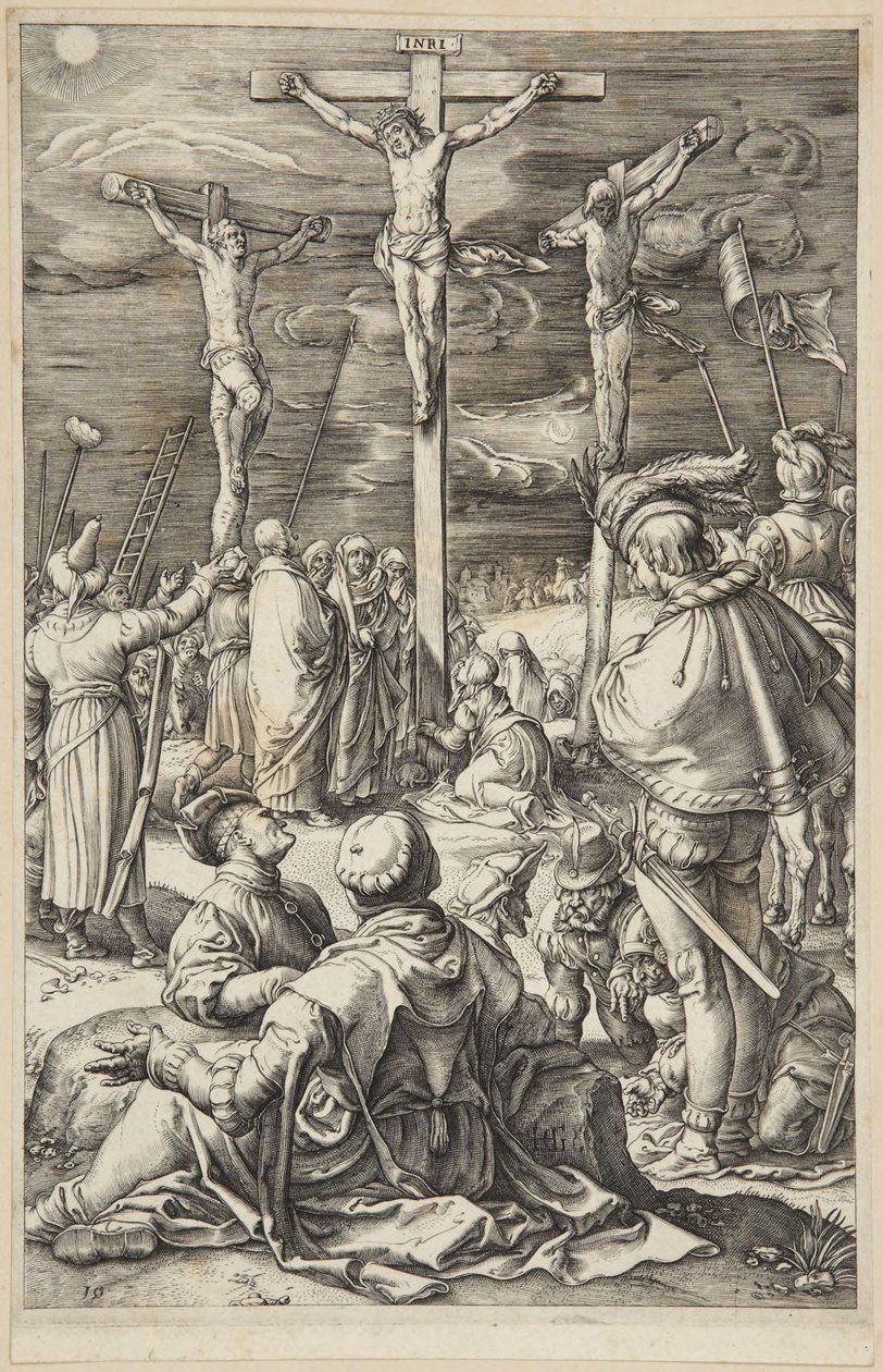 Cristo en la cruz de Hendrick Goltzius