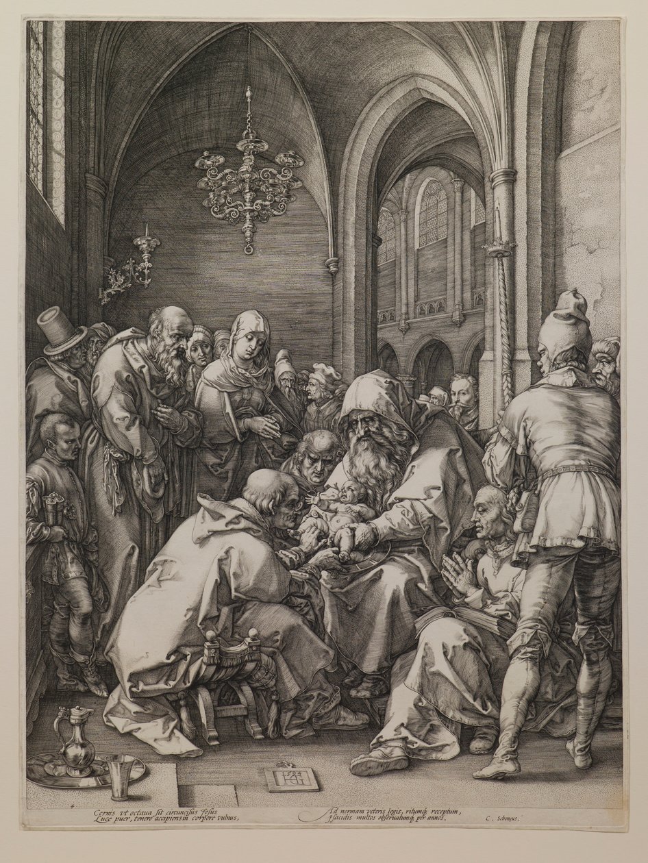 La circuncisión, de la serie «La vida de la Virgen» de Hendrick Goltzius