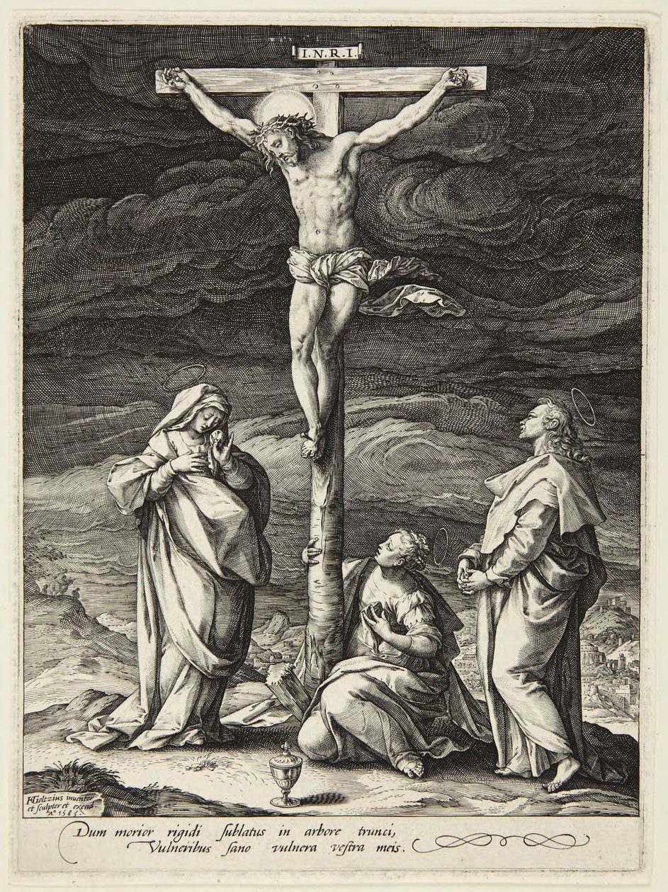 Crucifixión de Hendrick Goltzius