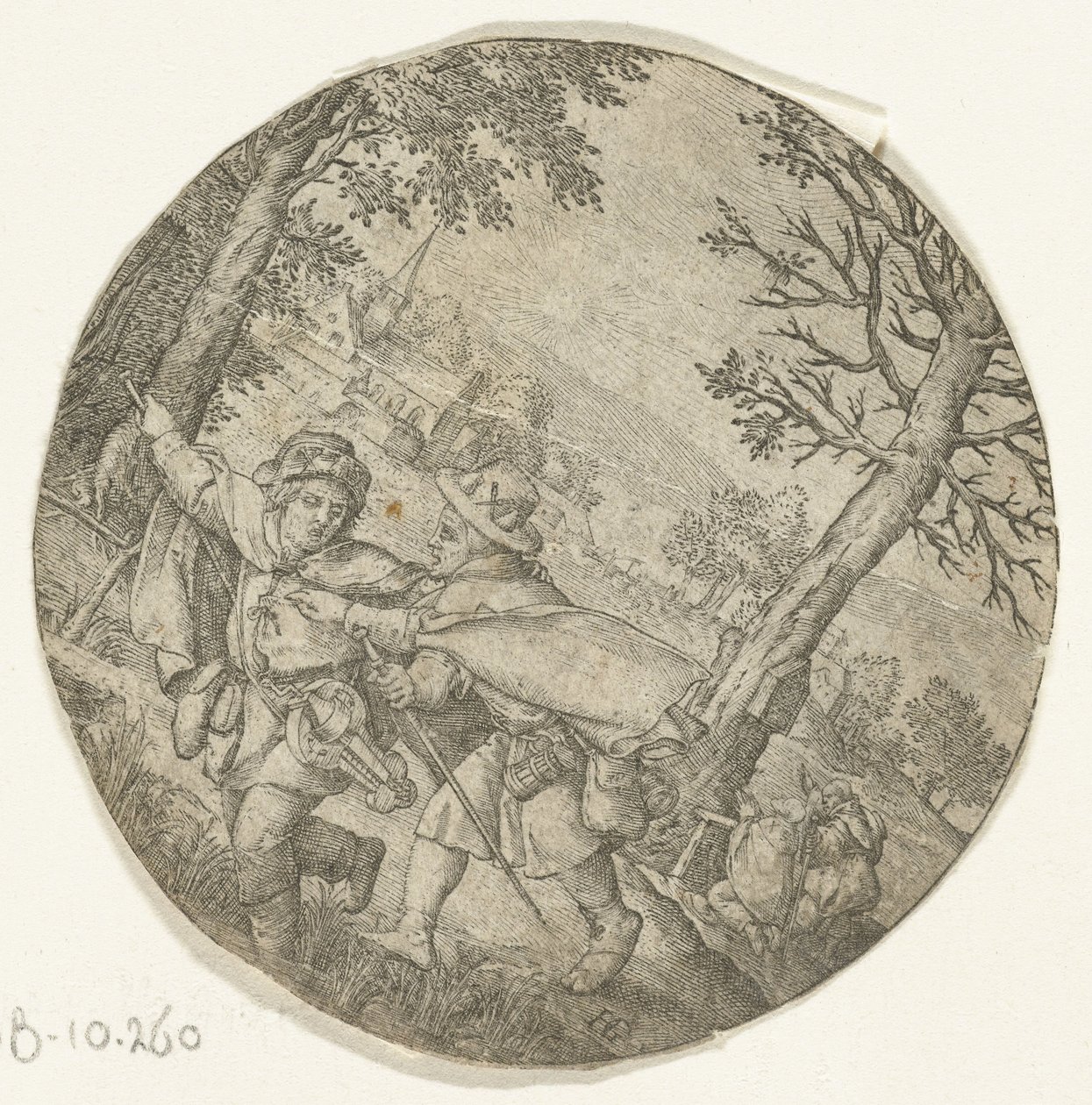 El ciego guía al ciego de Hendrick Goltzius