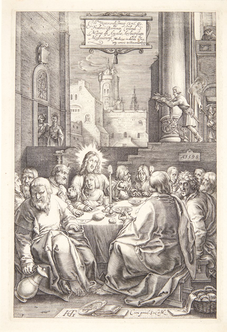 La Última Cena de Hendrick Goltzius