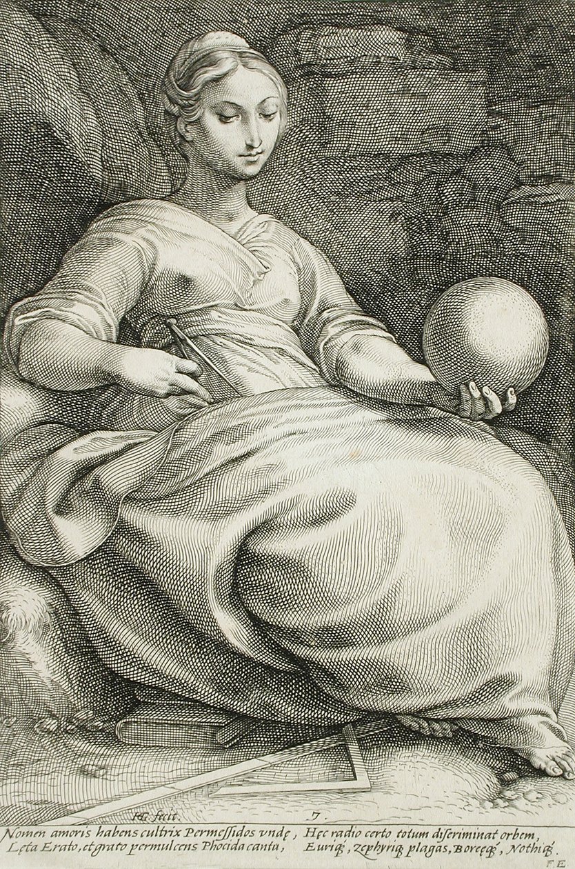 Erato de Hendrick Goltzius