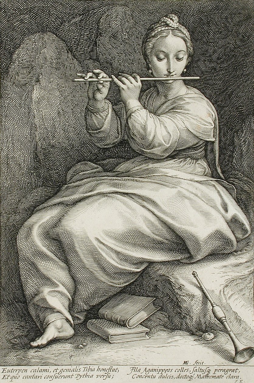 Euterpe de Hendrick Goltzius