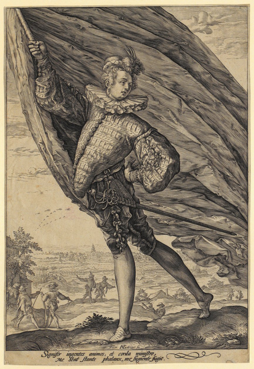 Abanderado de Hendrick Goltzius