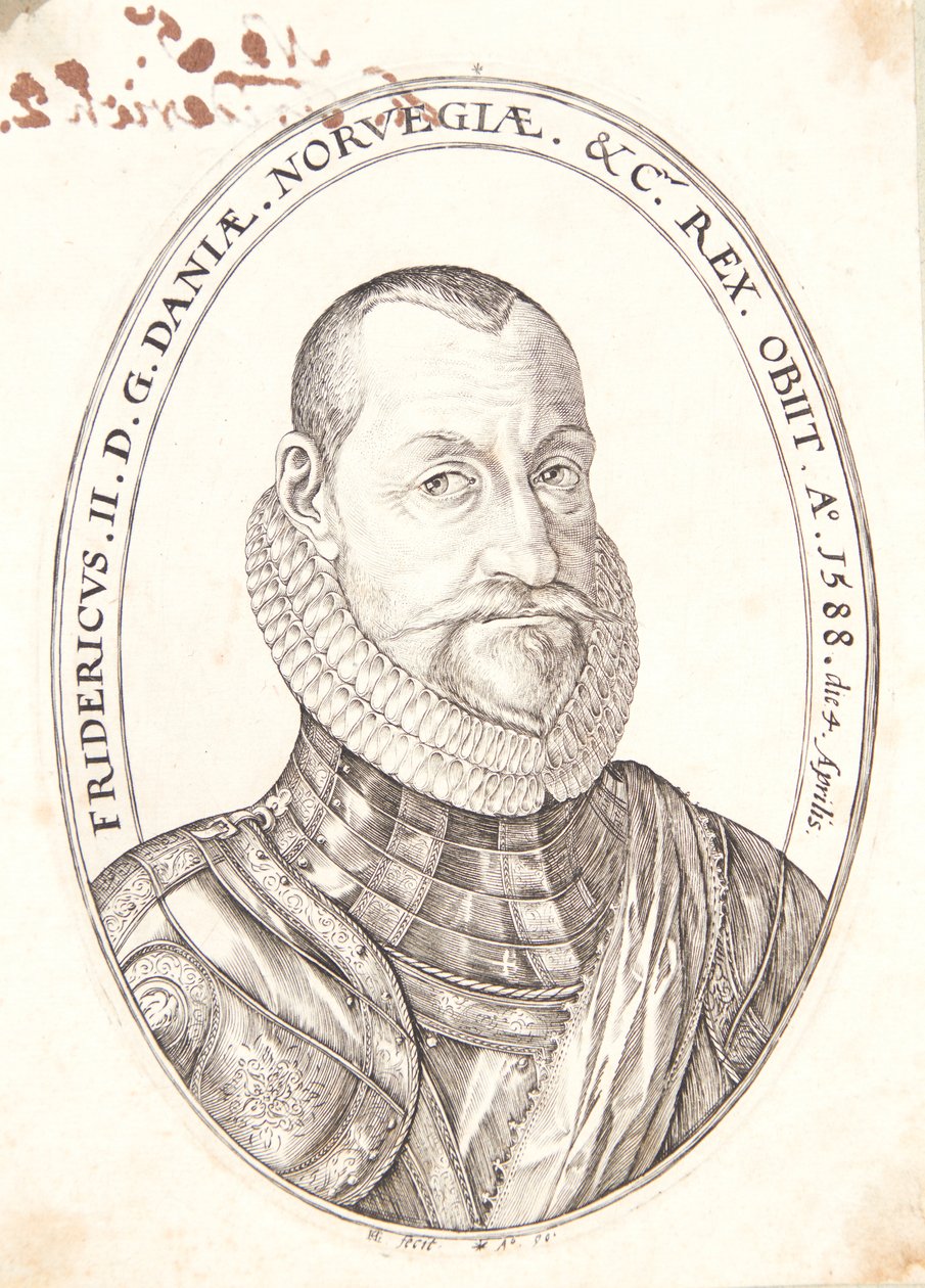 Federico II, rey de Dinamarca y Noruega de Hendrick Goltzius