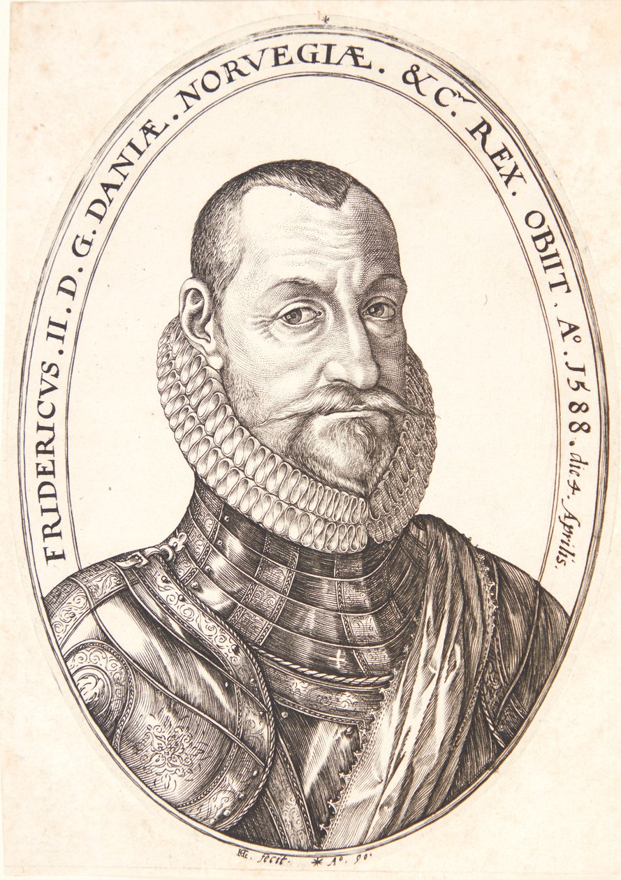 Federico II, rey de Dinamarca y Noruega de Hendrick Goltzius