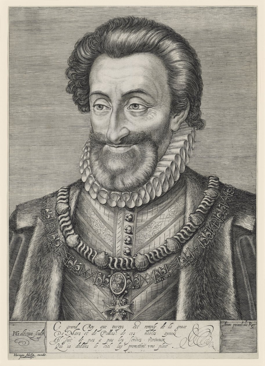 Enrique IV, rey de Francia y de Navarra de Hendrick Goltzius