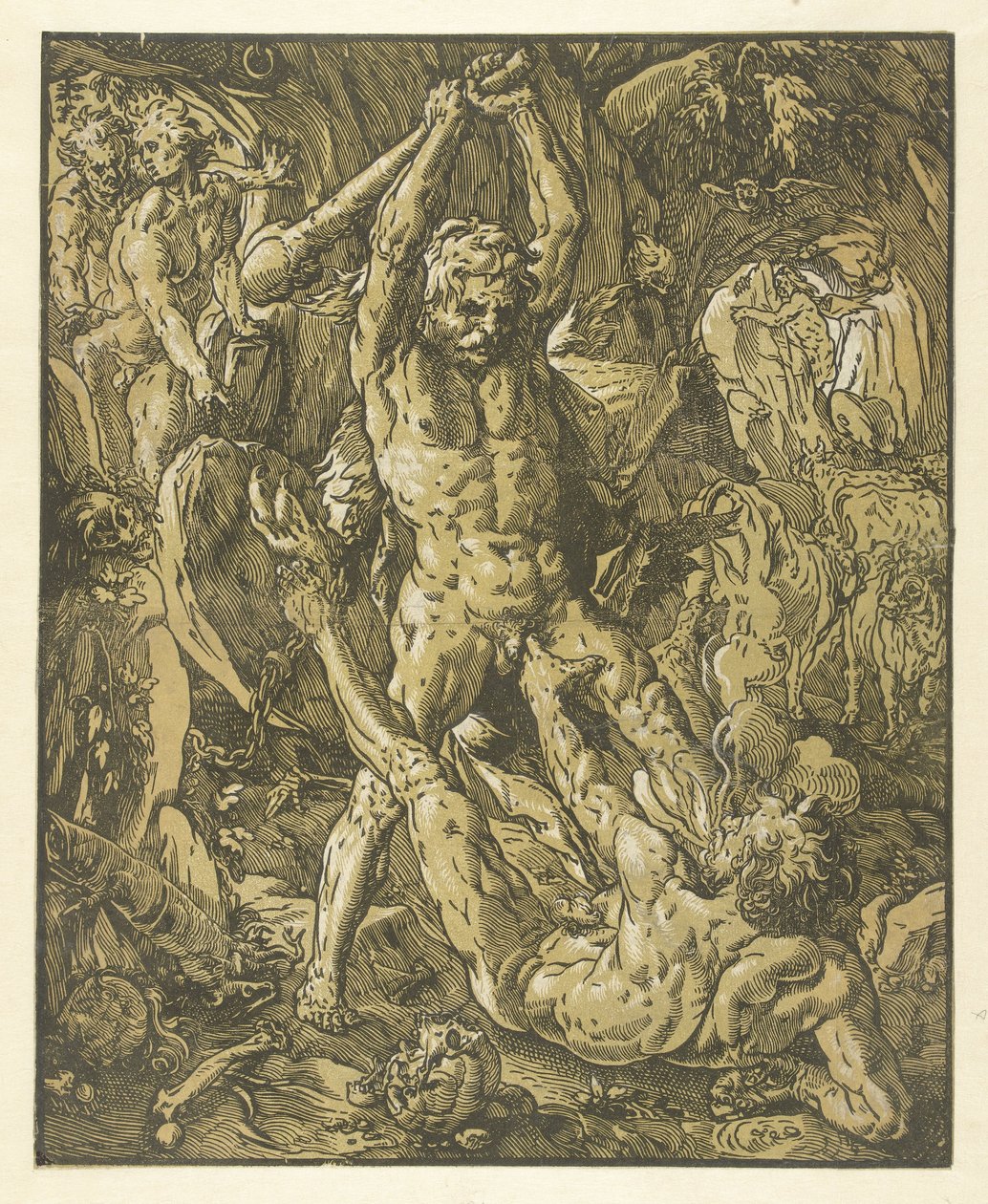 Hércules en Caco de Hendrick Goltzius