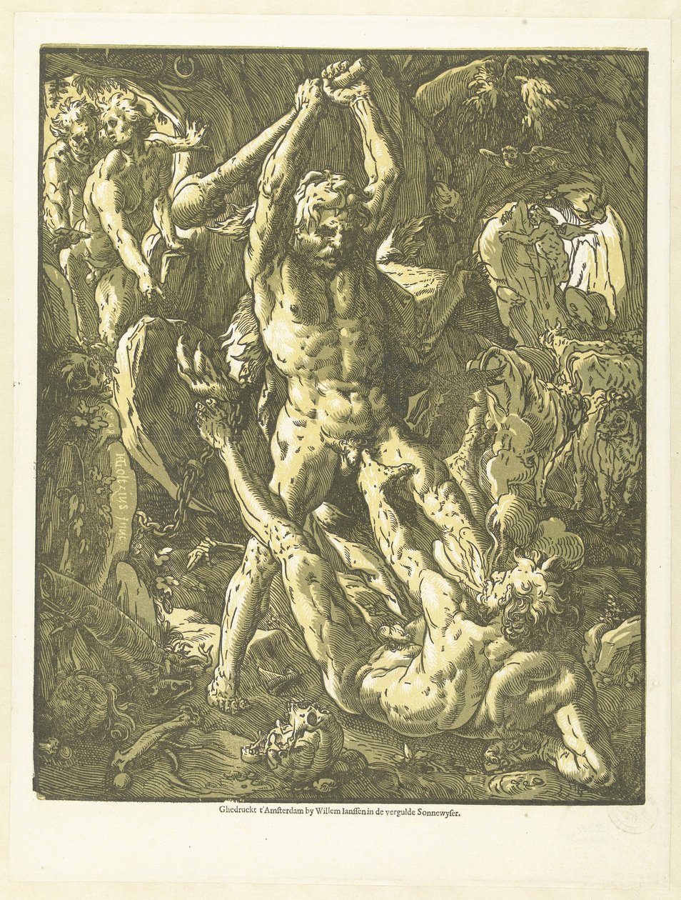 Hércules en Caco de Hendrick Goltzius