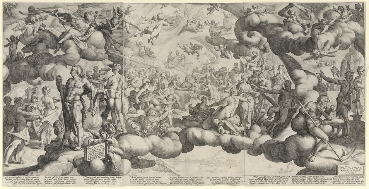 La boda de Cupido y Psique de Hendrick Goltzius