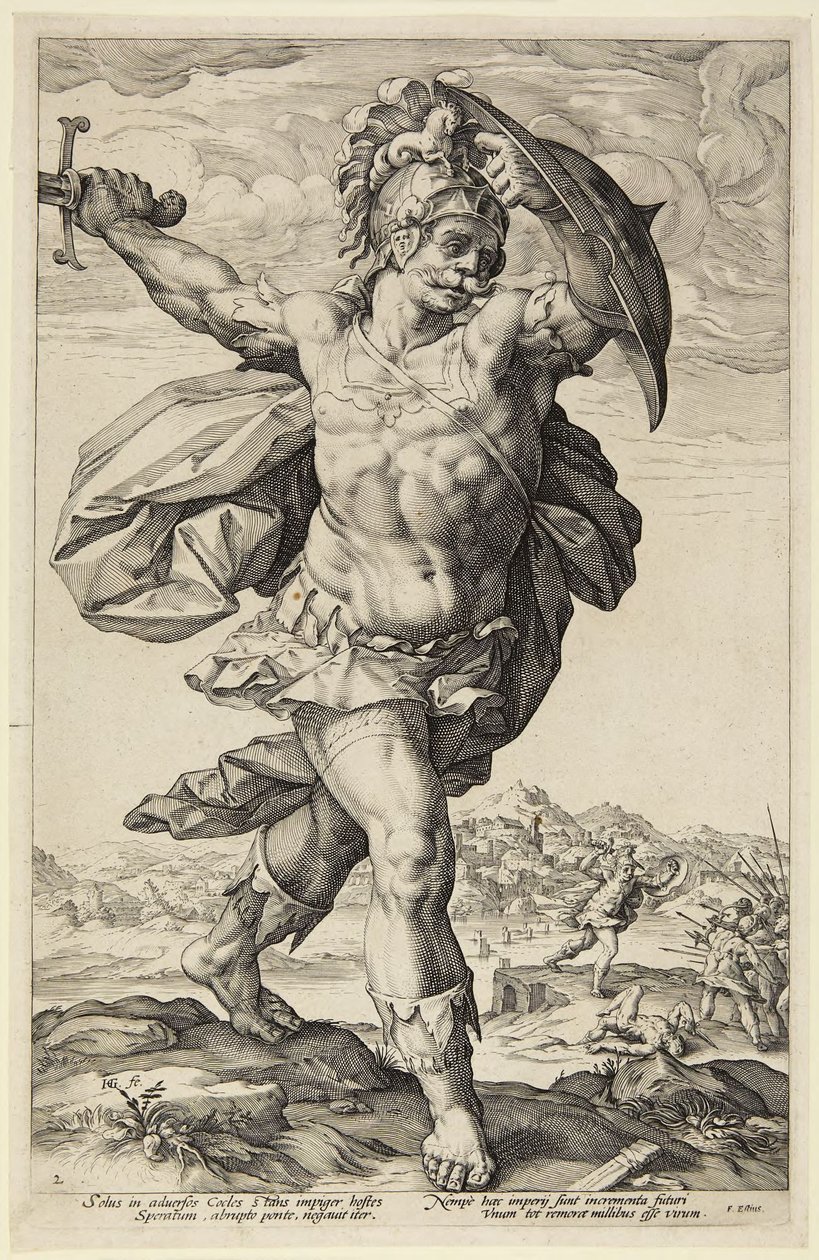 Horacio Cocles de Hendrick Goltzius