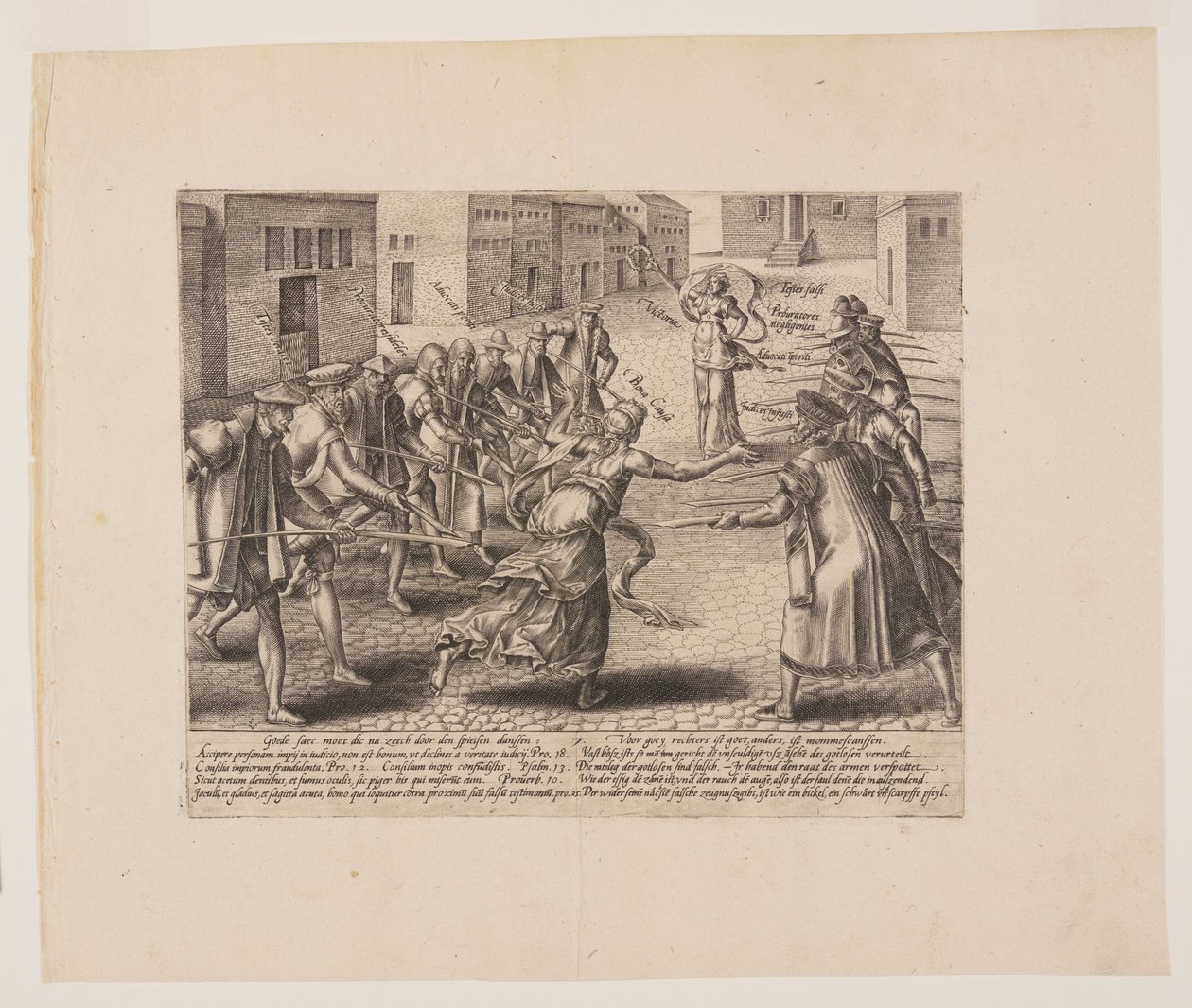Litigios impertinentes, de Litis Abusus (Los abusos de la ley) de Hendrick Goltzius